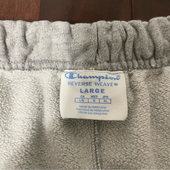 Champion Reverse Weave Joggers Women’s Large Grey Pockets - Picture 3 of 5